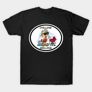 Chilling and a Grilling "Fritts Cartoons T-Shirt